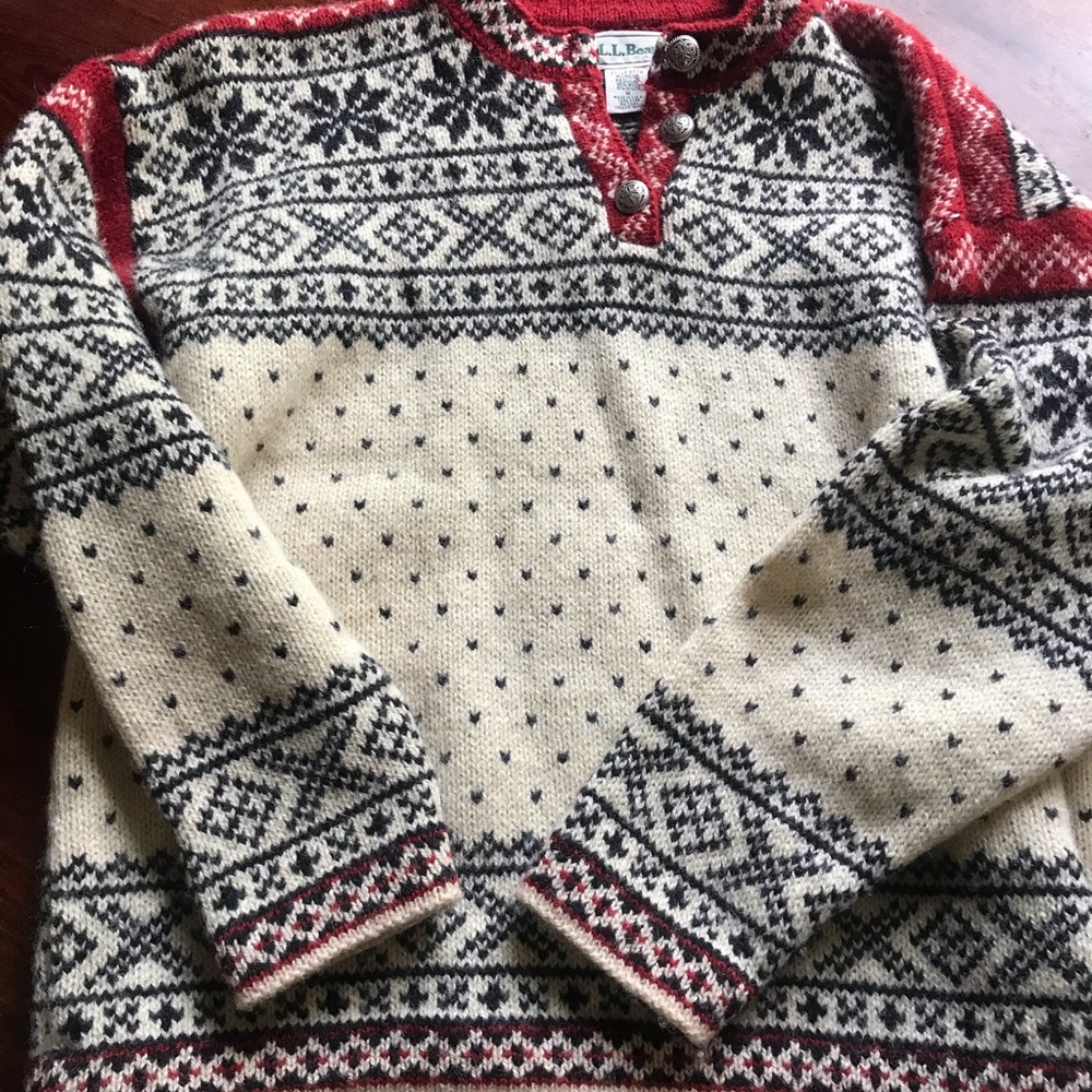 Vintage LL Bean Nordic Sweater